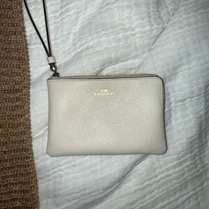 Coach Ivory Wristlet